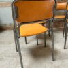chaise métal et skai