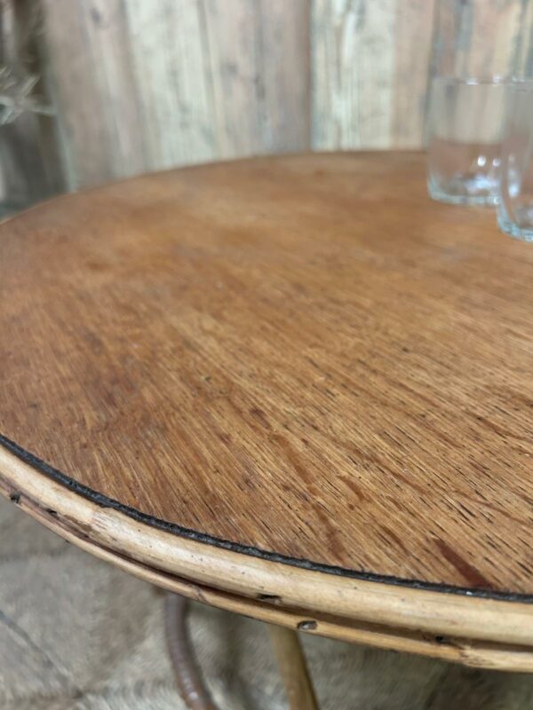 Table basse ronde en rotin – Image 4