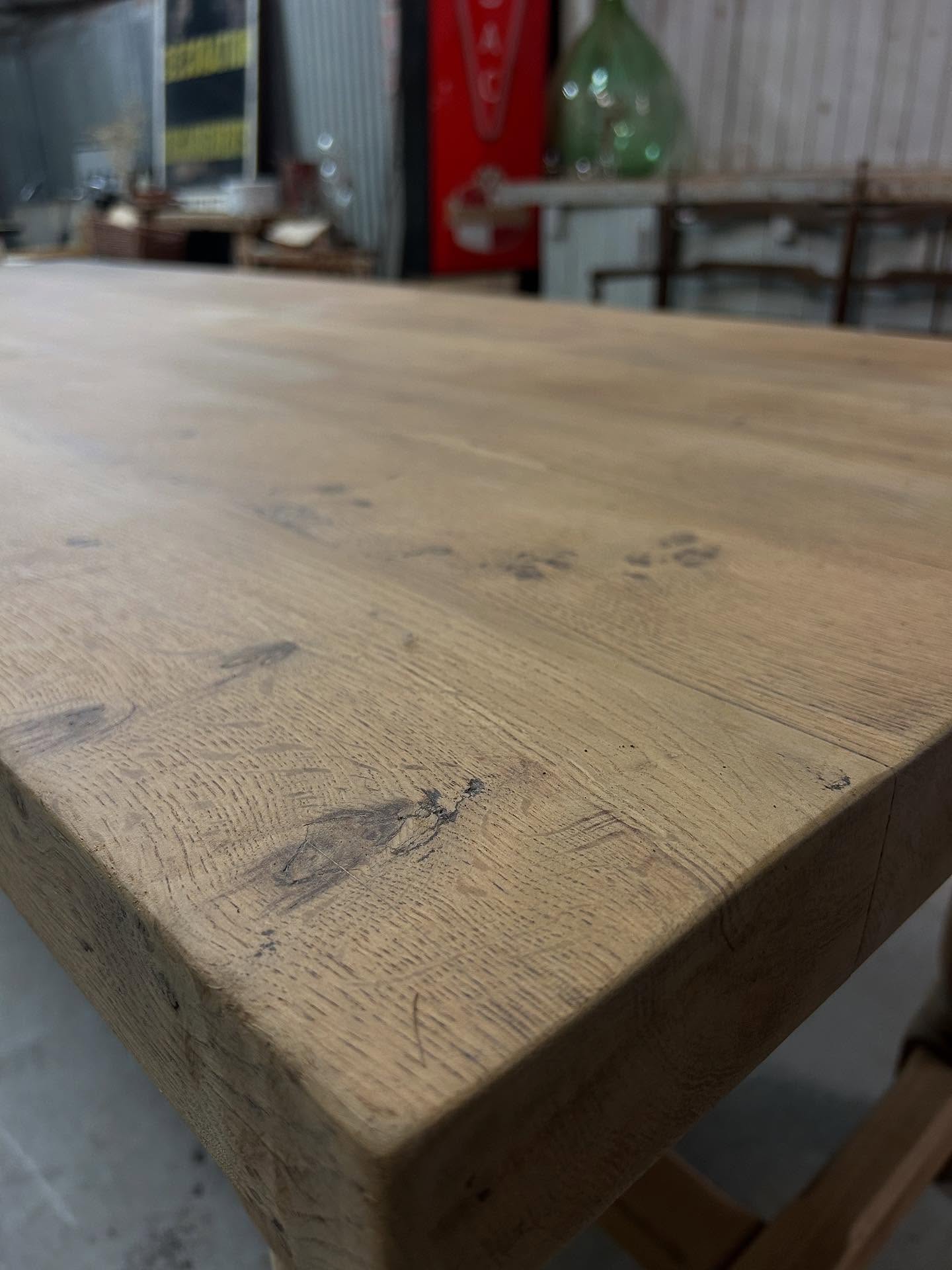 Table de ferme en chêne – Image 9