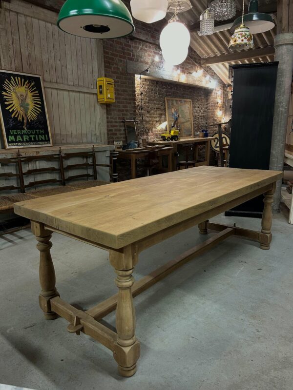 table de ferme en chêne