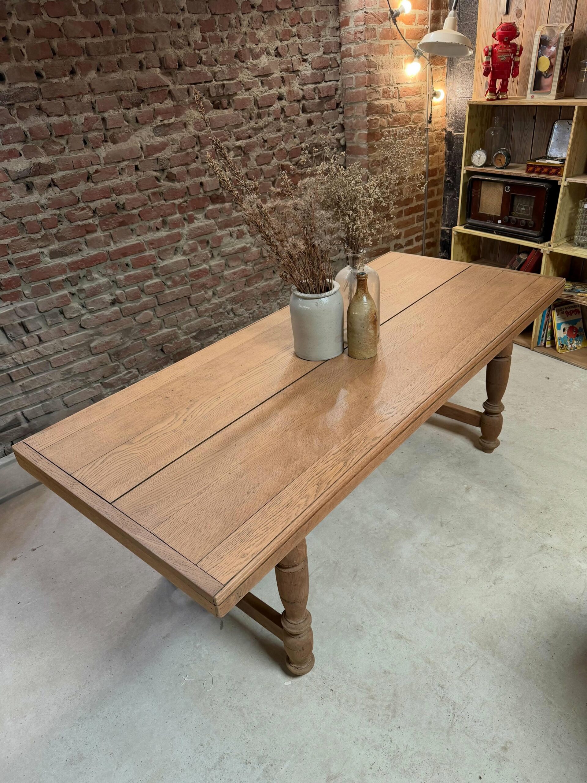 Table de ferme rustique – Image 2