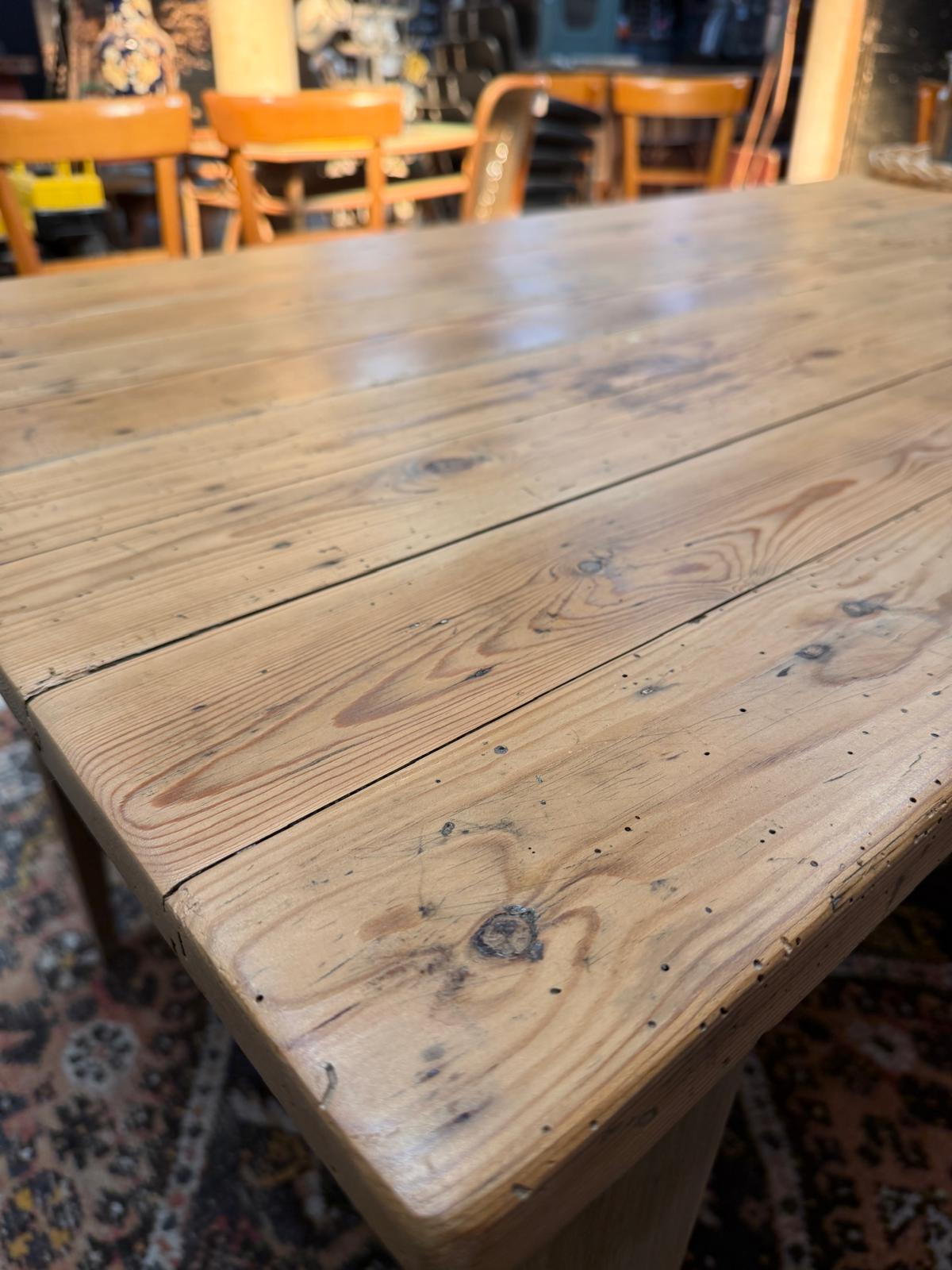 Table de ferme Pieds compas – Image 3