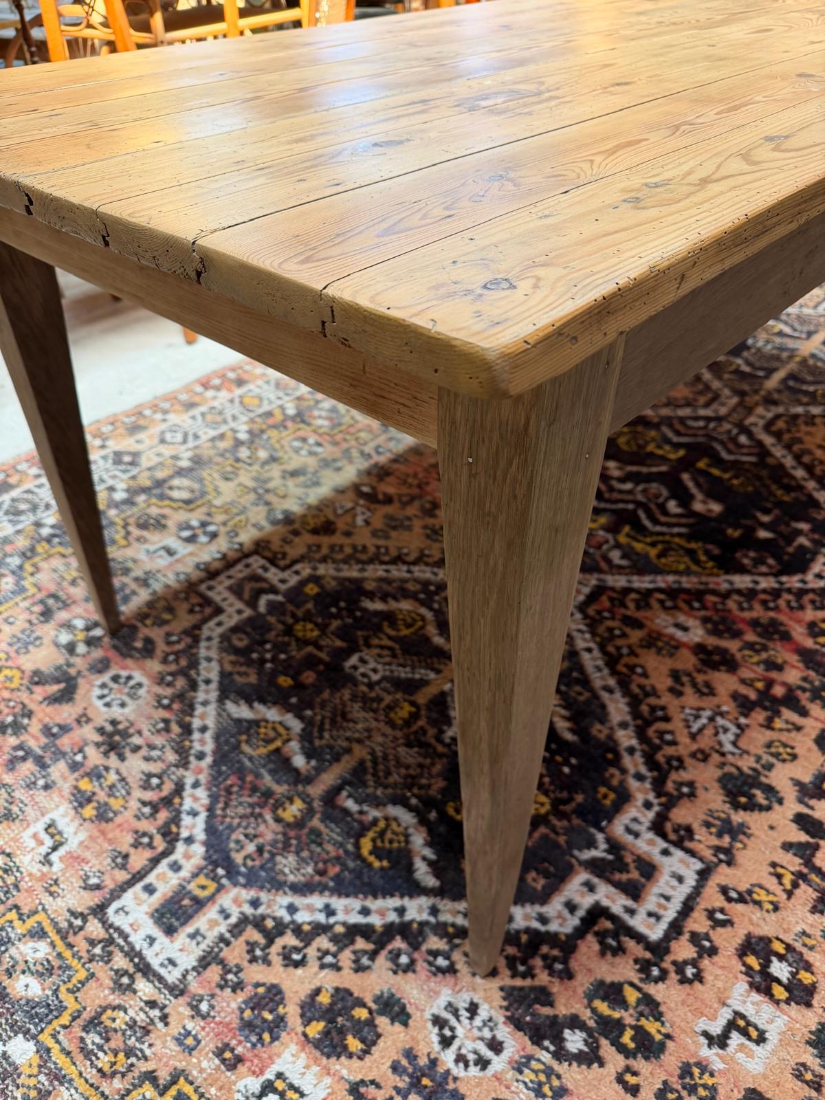 Table de ferme Pieds compas – Image 5